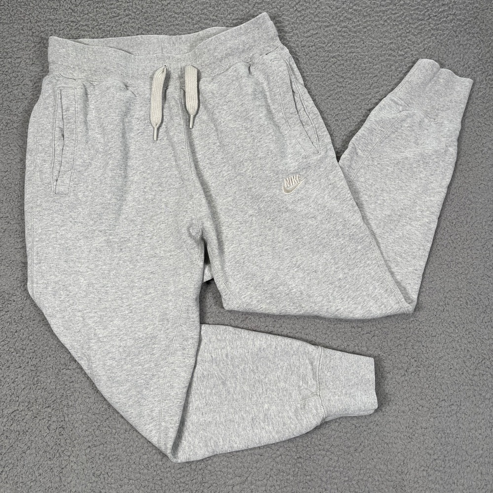 Nike Tech Fleece Joggers Mens S Gray Sweatpants Running Pants Drawstring Terry